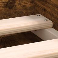 Рамка за легло, опушен дъб, 120x200 см