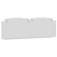 Мека табла за легло Viana, бяла, 160 см, изкуствена кожа