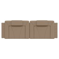 Мека табла за легло Viana, капучино, 160 см, изкуствена кожа