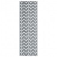 Килим за открито, ARAKIL сиво, 80x250 см, PP