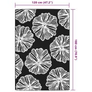 Килим за открито, ARAKIL зелено, 120x180 см, PP