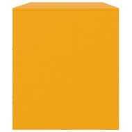 ТВ шкаф, горчица жълто, 99x39x44 см, стомана