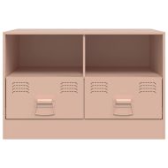 ТВ шкаф, розов, 67x39x44 см, стомана