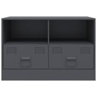 ТВ шкаф, антрацит, 67x39x44 см, стомана