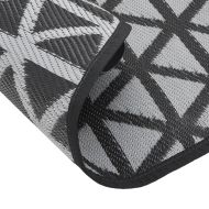 Килим за открито, ARAKIL черен, Ø120 см, PP