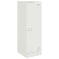 Бюфет, бял, 34,5x39x107 см, стомана