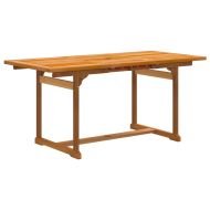 Градински трапезен комплект, 7 части, акация масив и textilene