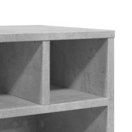 Стойка за принтер с колелца, бетонно сива, 41x32x34,5 см