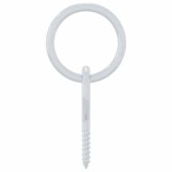 Халки за катинар с винт, 3 бр, сребристи, стомана