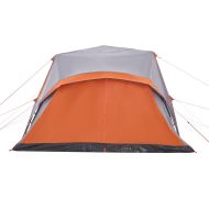 Семейна палатка с веранда 9-местна оранжев бързо освобождаване