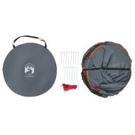 Палатка за уединение, сива и оранжева, изскачаща, водоустойчива