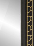 Огледало за баня 50x70x2,5 см мангово дърво масив и стъкло