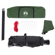 Къмпинг палатка, кабинна, 4-местна, зелена, бързо освобождаване