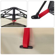 Къмпинг палатка, кабинна, 4-местна, зелена, бързо освобождаване