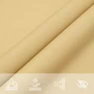 Слънцезащитно платно пясъчно 3x4x4 м 100% полиестер Оксфорд