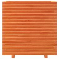 Градинска кашпа, восъчнокафява, 70x40x72,5см борово дърво масив