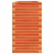 Градинска кашпа, восъчнокафява, 110x40x72см, борово дърво масив