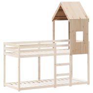 Покрив за детско легло, 60x99x139,5 см, бор масив