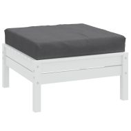 Палетна възглавница, меланж антрацит, 60x60x9,5 см, плат