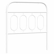 Метална резервна табла за легло, бяла, 80 см