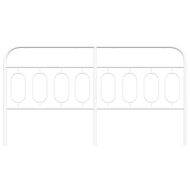 Метална резервна табла за легло, бяла, 193 см