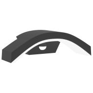 Външна LED стенна лампа със сензор, черен, лят алуминий