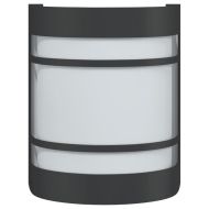 Външни стенни осветителни тела 2 бр черни неръждаема стомана