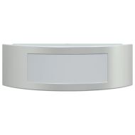 Външни стенни осветителни тела 2 бр сребрист неръждаема стомана