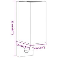 Външна стенна лампа със сензор, черен, лят алуминий