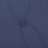 Възглавници за столове с ниска облегалка 2 бр нейви син плат