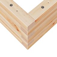 Градинска кашпа 90x60x23 см масивна борова дървесина