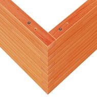 Градинска кашпа, восъчнокафява, 60x60x45,5 см, бор масив