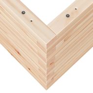 Градинска кашпа, 90x60x45,5 см, масивна борова дървесина