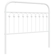 Метална резервна табла за легло, бяла, 107 см