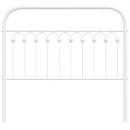 Метална резервна табла за легло, бяла, 107 см