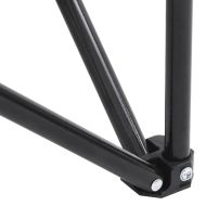 Къмпинг столове с джоб, сгъваеми, 2 бр, черни