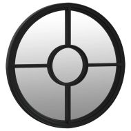 Огледало черно 60x4 см желязо кръгло за употреба на закрито