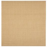 Килим, естествен сизал, 100x100 см