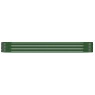 Градинска повдигната леха поцинкована стомана зелена