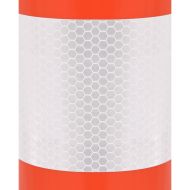 Сигнални колчета за контрол на трафика 10 бр с верига 75 см PE