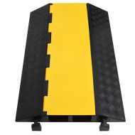 Защитна рампа за кабели с 2 канала, 90 см, гума
