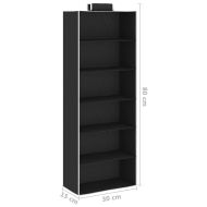 Окачени органайзери за дрехи, 2 бр, с 6 рафта, текстил