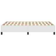 Рамка за легло бяла 120x200 см, изкуствена кожа