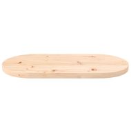 Плот за маса 60x30x2,5 см, масивна дървесина, бор, овален