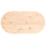 Плот за маса 60x30x2,5 см, масивна дървесина, бор, овален