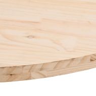 Плот за маса 60x30x2,5 см, масивна дървесина, бор, овален