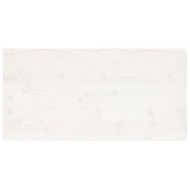 Плот за маса, бял, 100x50x2,5 см, бор масив, правоъгълен