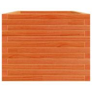 Градинска кашпа, восъчнокафява, 90x60x46 см борово дърво масив