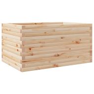 Градинска кашпа 90x60x46 см масивна борова дървесина