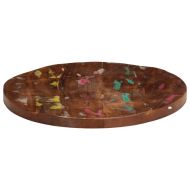 Плот за маса Ø 60x3,8 см кръгъл масивна регенерирана дървесина